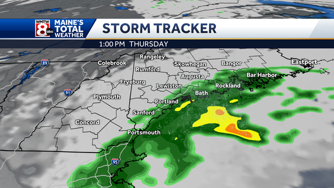Chillier night ahead, coastal showers Thursday