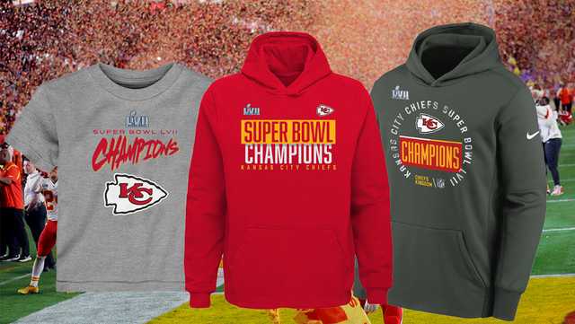 As Is NFL Super Bowl LVII Champions Chiefs Hooded Sweatshirt 