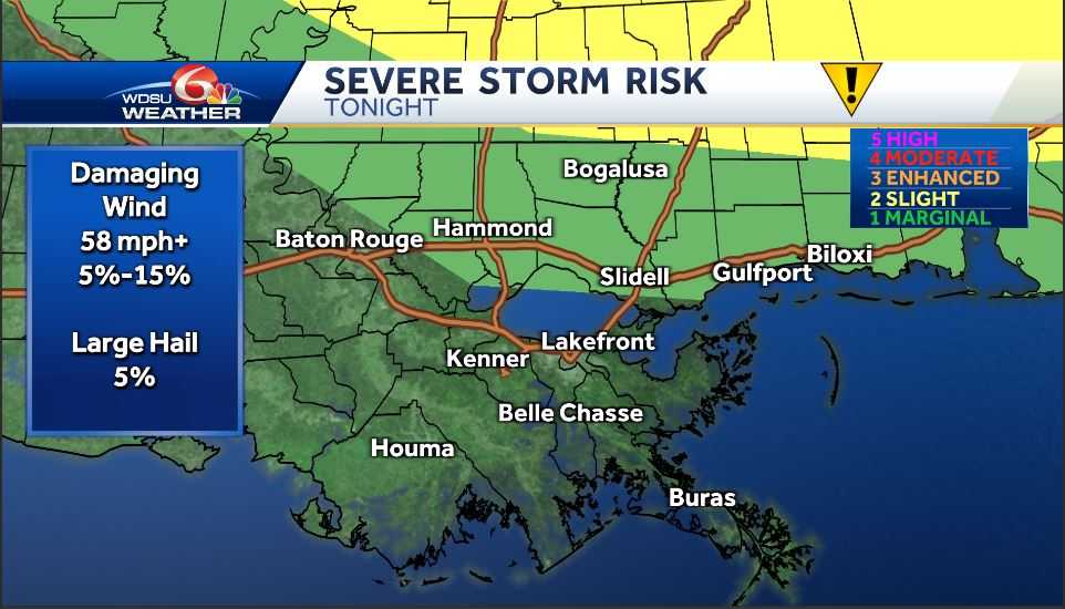 Tonight, 40% Chance Of Strong Overnight Storms