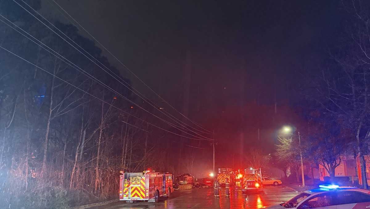 Fire breaks out at closed apartment complex