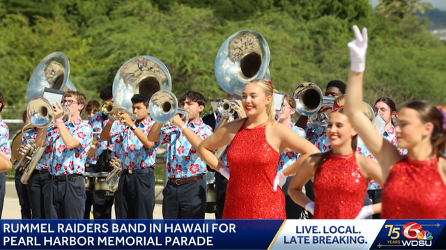﻿Raider Band and Chapellettes performing at Pearl Harbor Remembrance parade in Hawaii - Vimarsana News
