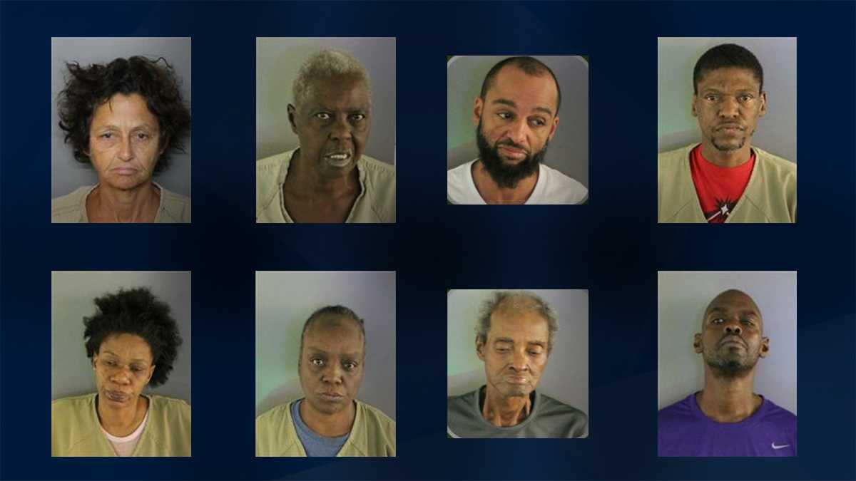 Eight arrested after search warrant served at Punta Gorda home