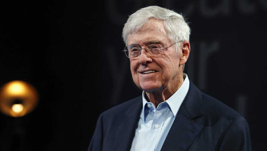 In this June 29, 2019, file photo, Charles Koch, chief executive officer of Koch Industries, at The Broadmoor Resort in Colorado Springs, Colo.