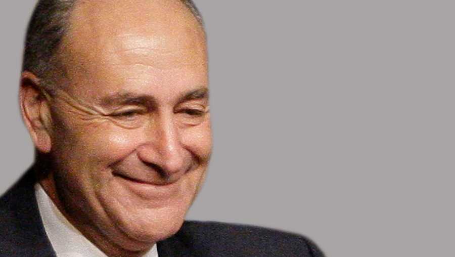 In this May 17, 2012 file photo, Sen. Charles Schumer, D-N.Y. gestures during a news conference on Capitol Hill in Washington. 