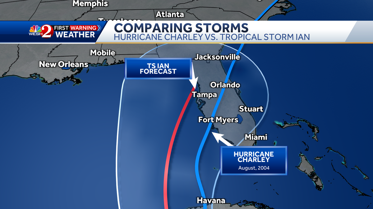 Ian path similar to 2004's Hurricane Charley