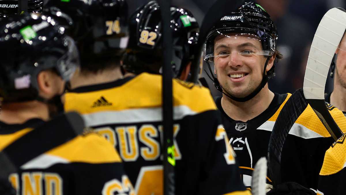 Boston Bruins star McAvoy marches in city's Pride parade