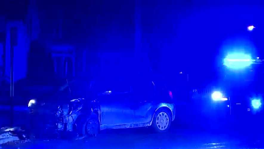 Police chase ends in crash near Spring Grove Cemetery