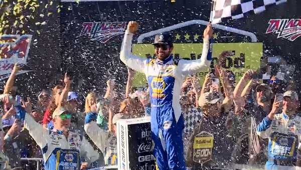 chase elliott wins the yellawood 500 at talladega superspeedway