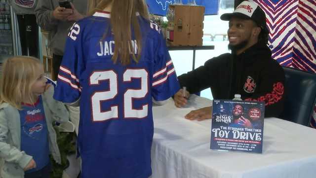 Fans give to Damar Hamlin's Chasing M's Foundation Community Toy Drive