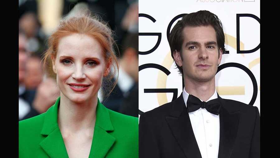 Jessica Chastain and Andrew Garfield