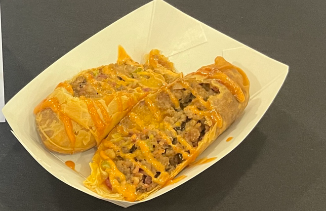 Wynn & Sarah's Kitchen Bacon Cheeseburger Egg Roll