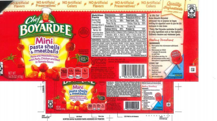 Pasta And Meatball Recall More Than 700 000 Pounds Of Chef Boyardee Others Pulled