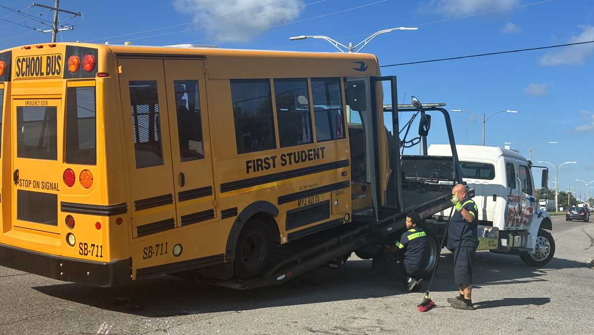 One child, two adults hurt in crash involving school bus in New Orleans East