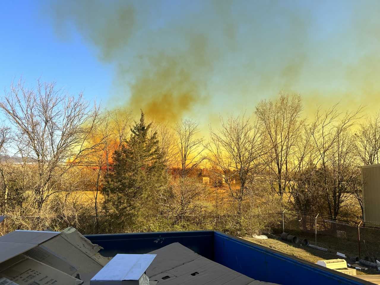 Yellow chemical plume in New Albany dissipating; shelter-in-place lifted