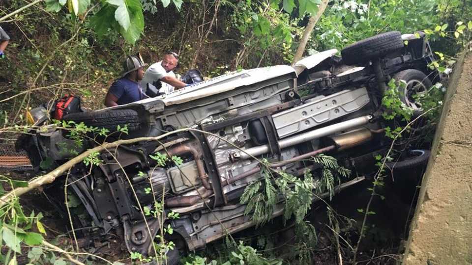 Man pinned inside pickup truck for 15 hours after going down embankment ...