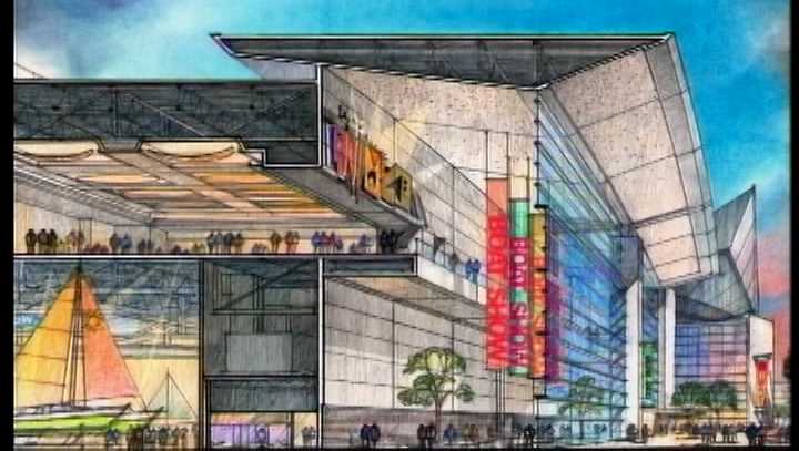 Omaha's CHI Health Center design unveiling in 2001