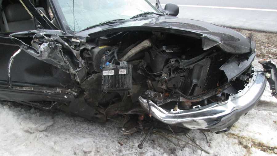 One man injured in headon crash in Chichester