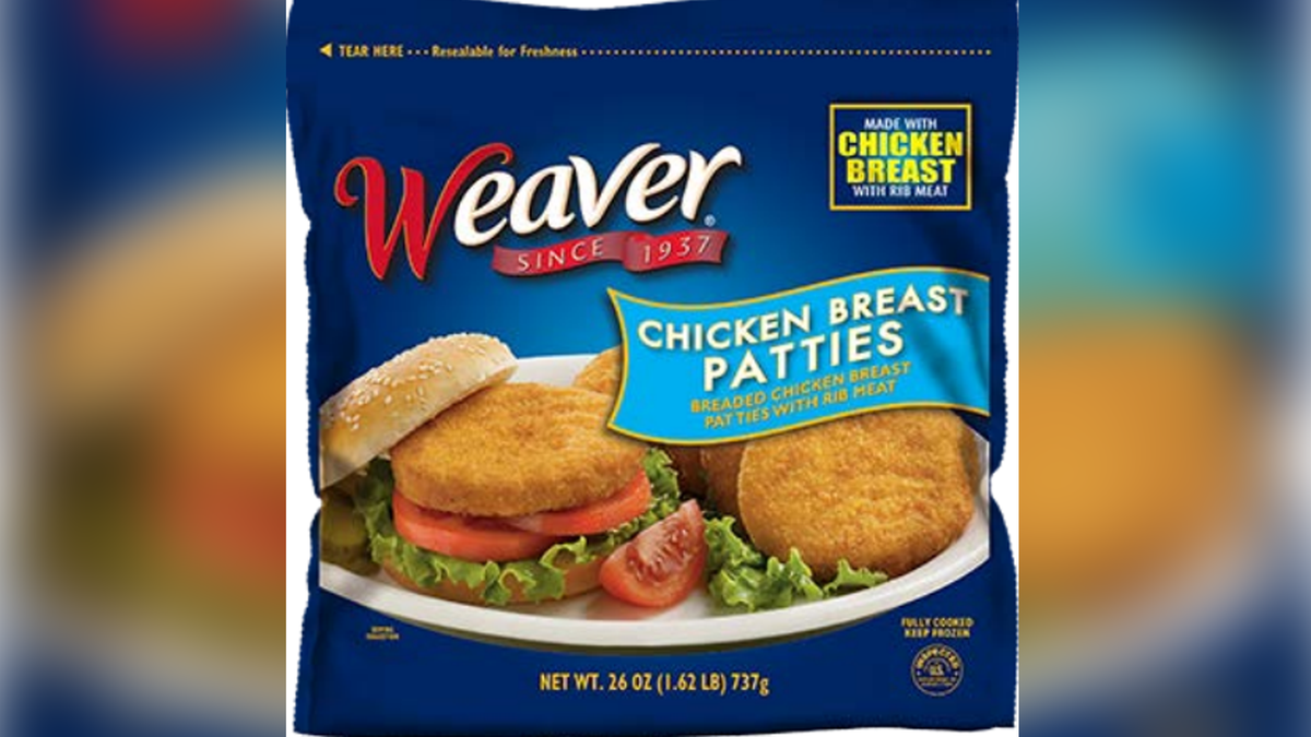 Tyson recalls Weaver Chicken Patties due to possible contamination