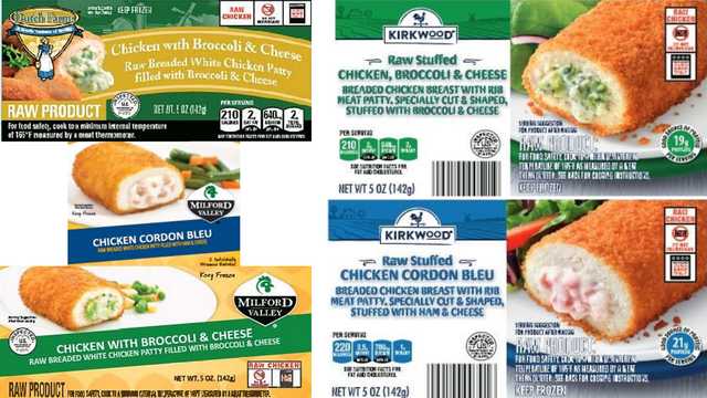 Nearly 60,000 pounds of frozen raw chicken products sold at Aldi, other stores recalled - Vimarsana News