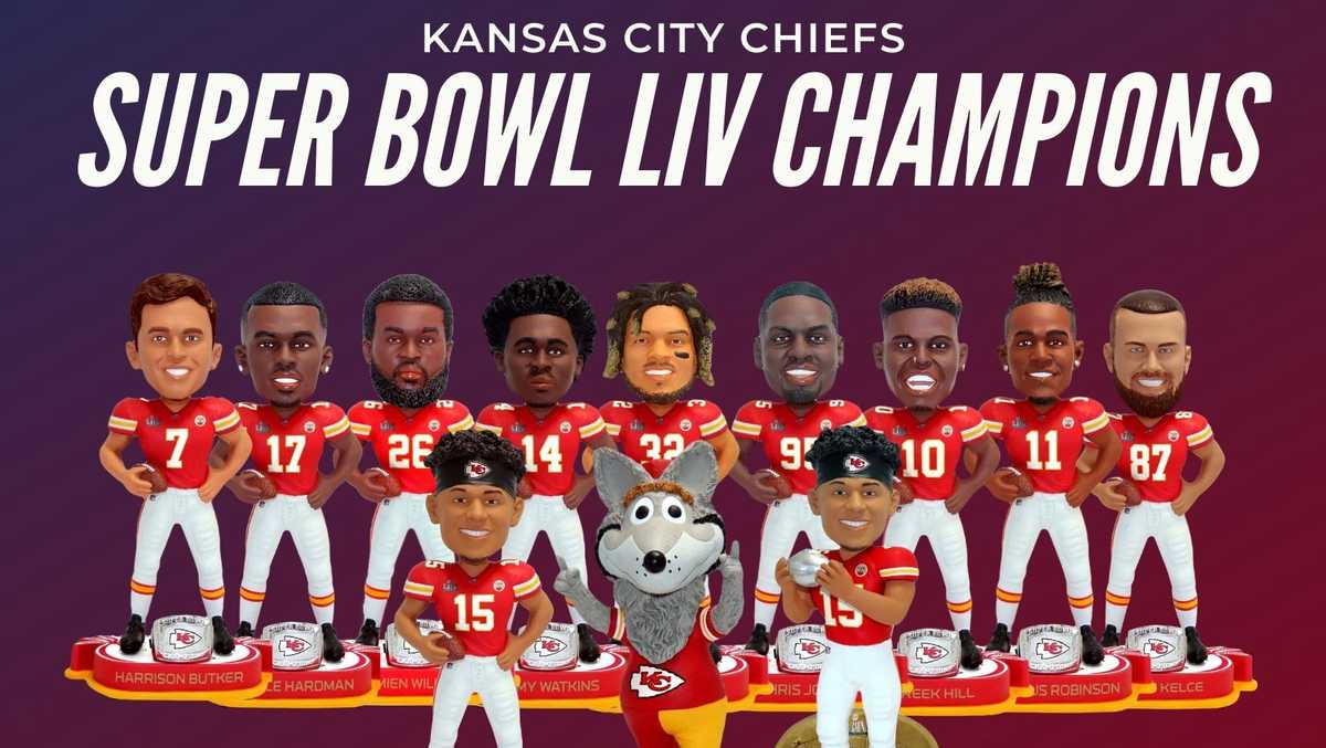 Bobbleheads commemorate Kansas City Chiefs' Super Bowl 54 victory
