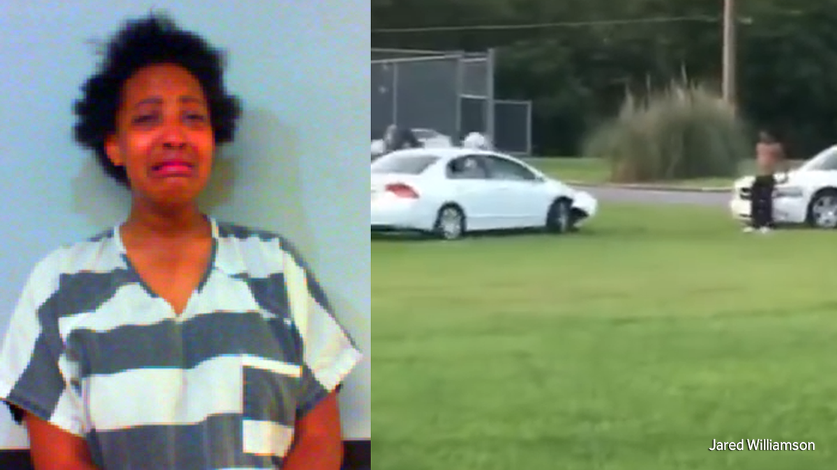 VIDEO Alabama woman accused of using car as battering ram during