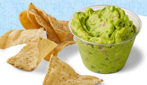 Free chips and guacamole from Chipotle