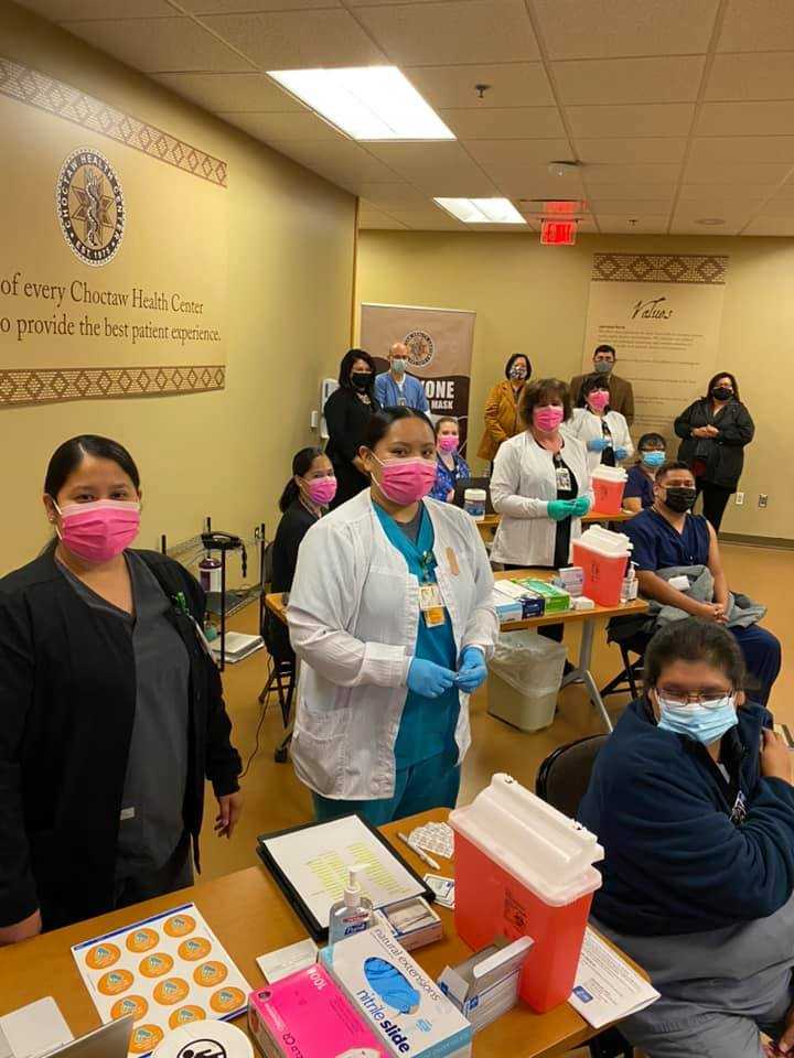 Choctaw community begins Covid19 vaccinations