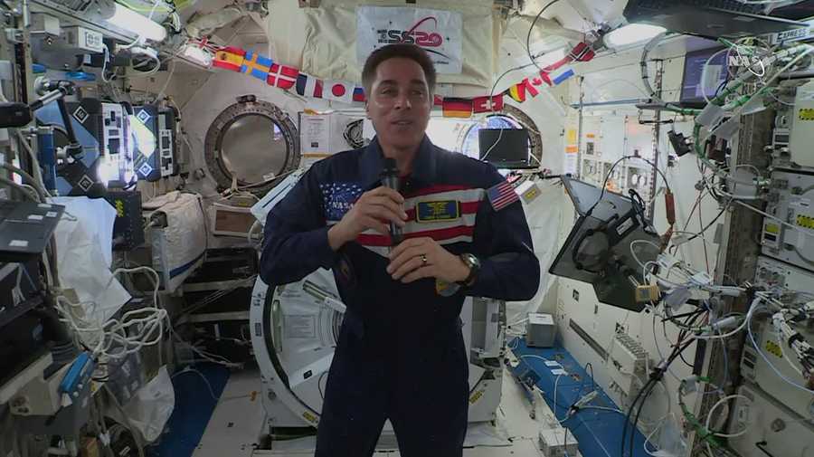nasa astronaut chris cassidy sent home a message of unity from his perch aboard the international space station on tuesday, telling the world that there's hope if we just stick together