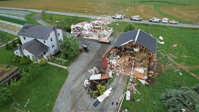 Storms cause damage in Lancaster, Franklin, Perry, and Cumberland Counties