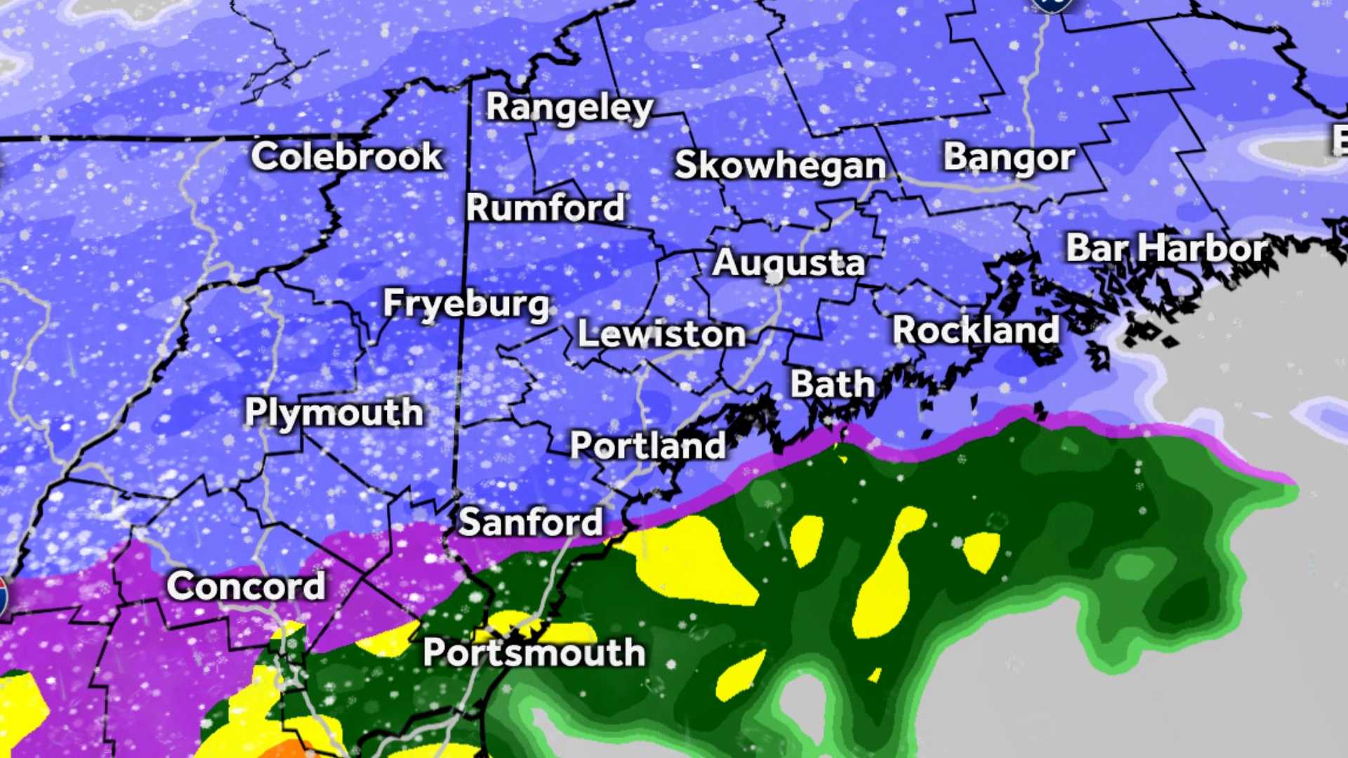 Maine's spring snowstorm timeline: When snow will end - Vimarsana News