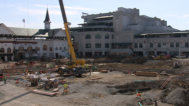 Construction on Churchill Down paddocks moving along, but how will it look on Derby? - Vimarsana News