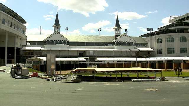 Churchill Downs putting final touches on temporary paddock - Vimarsana News