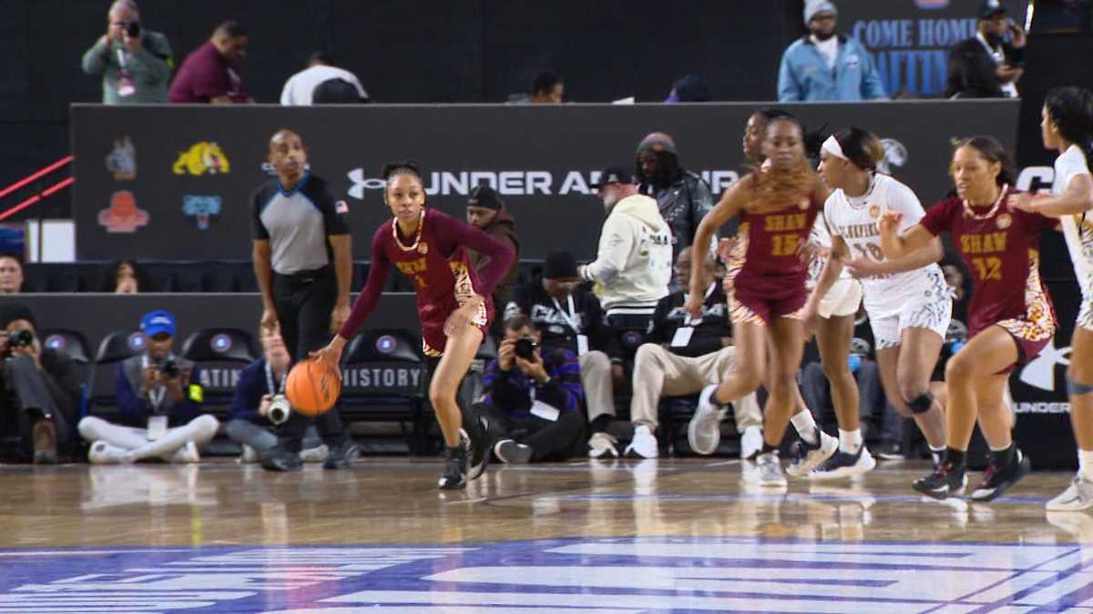 Fans taking in the action on Day 2 of CIAA Tournament in Baltimore
