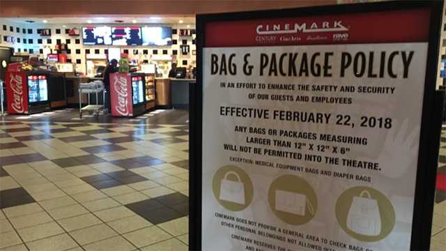 Cinemark bans large bags at theaters