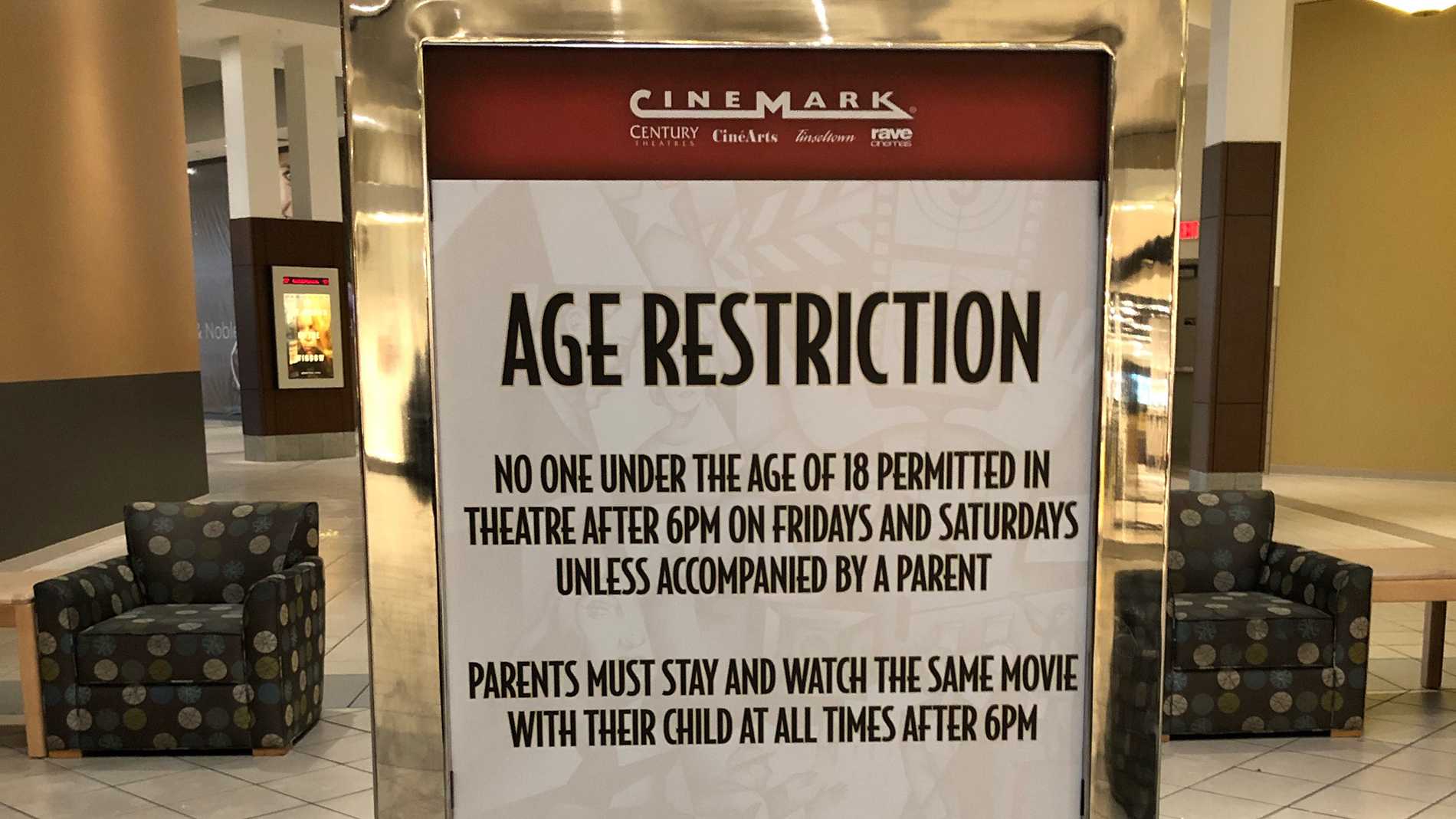 Monroeville Mall movie theater has new weekend rule No children