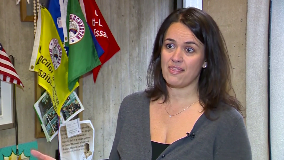 Boston City Councilor Annissa Essaibi-George announces