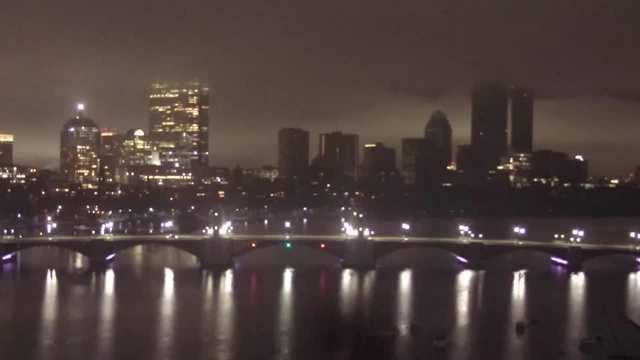 Parts Of Boston Lose Power Leaving Skyscrapers In Dark