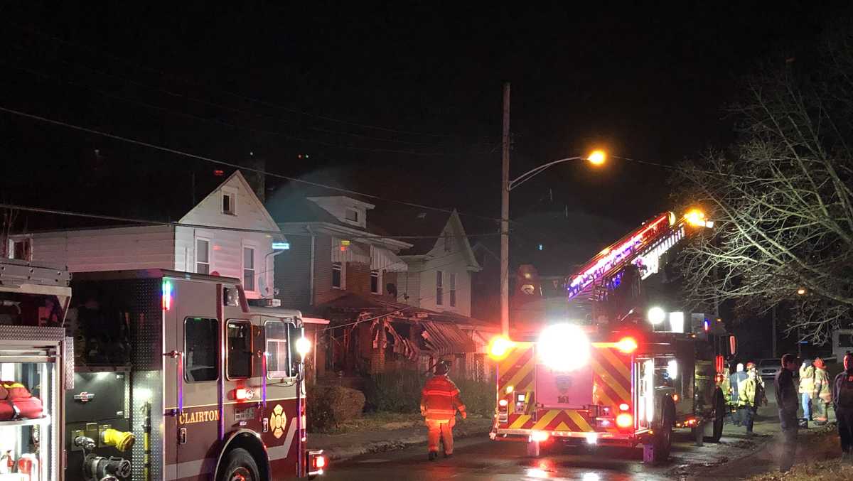 Crews battle fire in Clairton