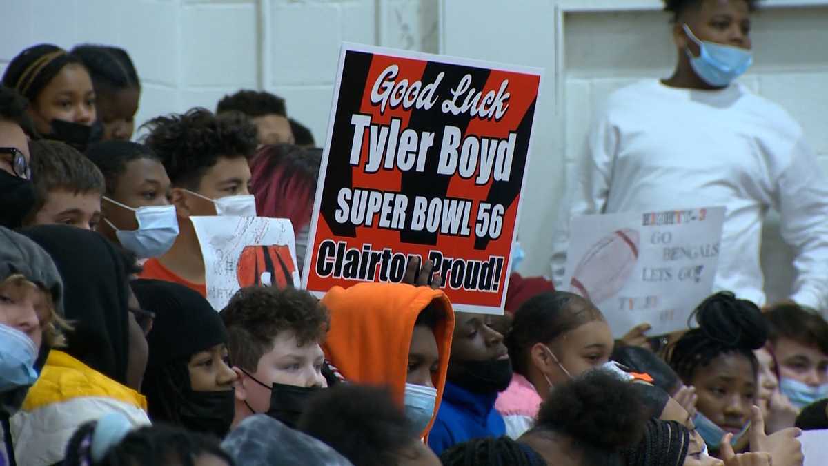 Clairton proud to see hometown hero Tyler Boyd take the field in the Super  Bowl – WPXI