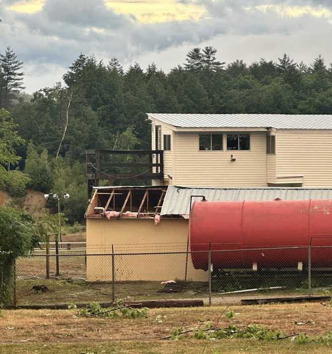 Damage to Claremont Motorsports Park