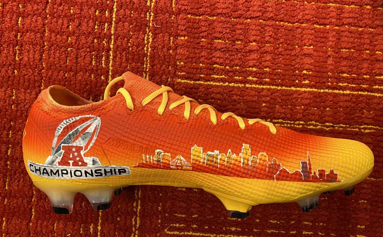 painting soccer cleats