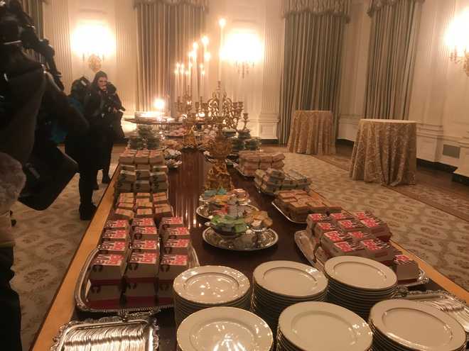 Clemson Tigers celebrate championship win at White House with Big Macs ...