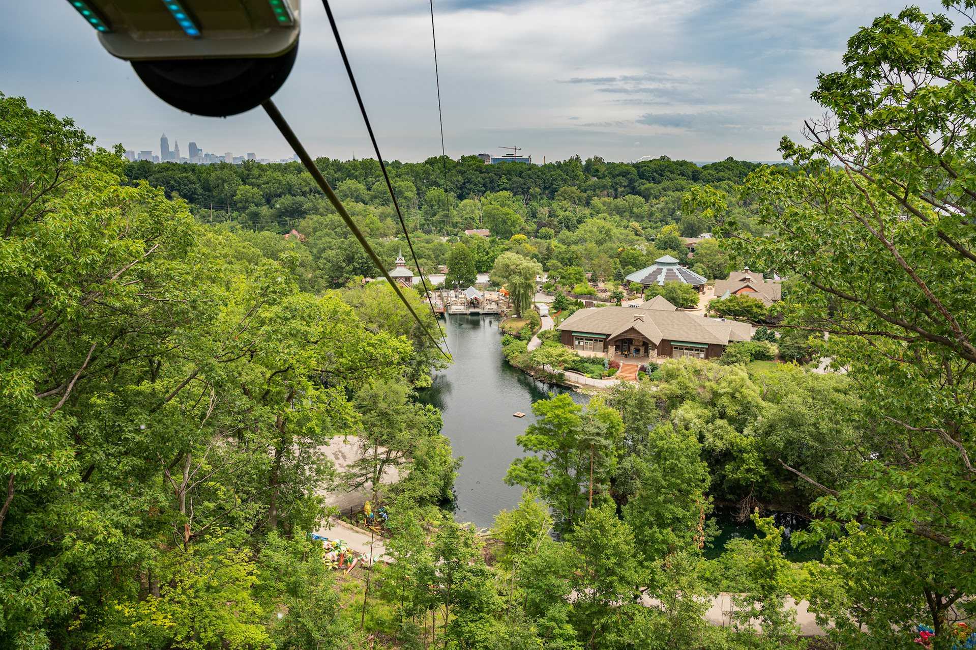 Ohio zoo opens 700-foot-long zip line adventure