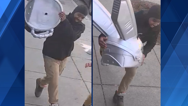 Police searching for suspects accused of stealing sculpture from ...