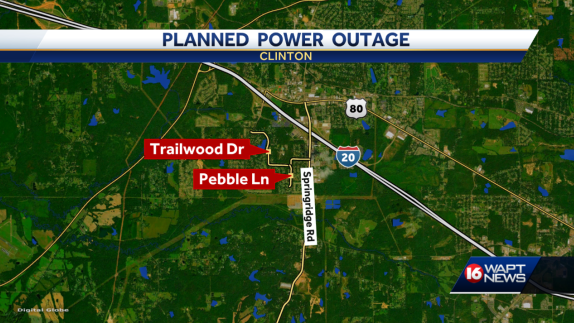 Planned power outage expected Monday morning in parts of Clinton