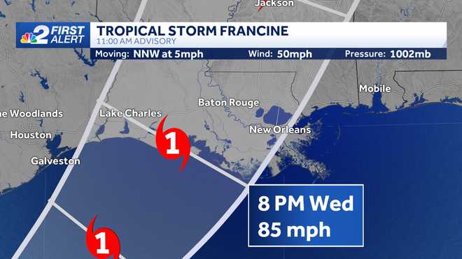 tropical storm francine