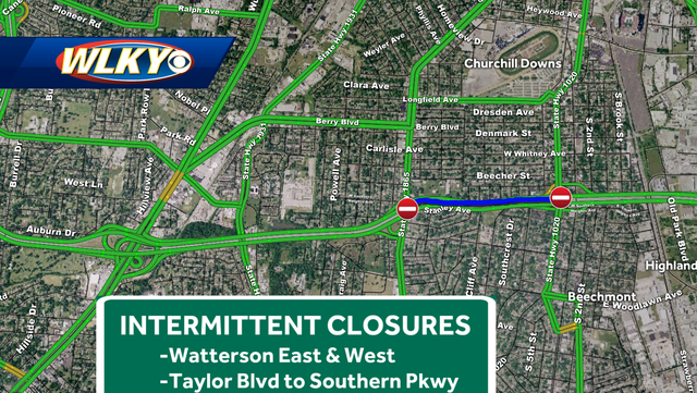 Expect intermittent closures of the Watterson Expressway on Thursday - Vimarsana News