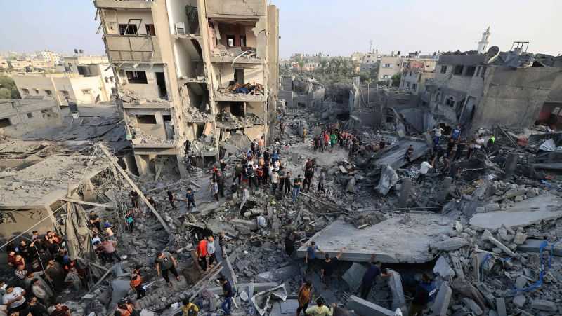 Warplanes Strike Gaza Refugee Camp as Israel Rejects US Push for Pause in  Fighting