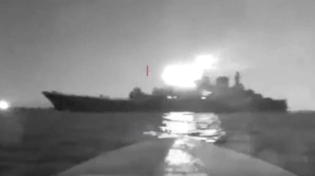 Ukrainian drones hit Russian oil tanker hours after attacking naval base