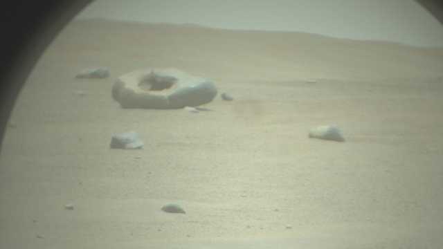 Image captured by Mars rover shows a mysterious 'doughnut' on the planet's surface - Vimarsana News